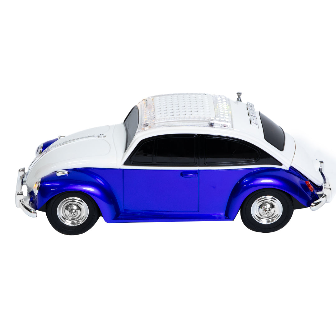 Bocina Portátil Retro 3” Vocho azul - 5000W P.M.P.O.