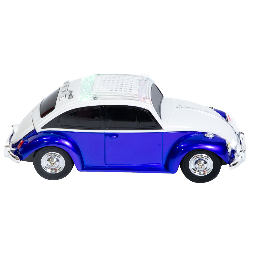 Bocina Portátil Retro 3” Vocho azul - 5000W P.M.P.O.