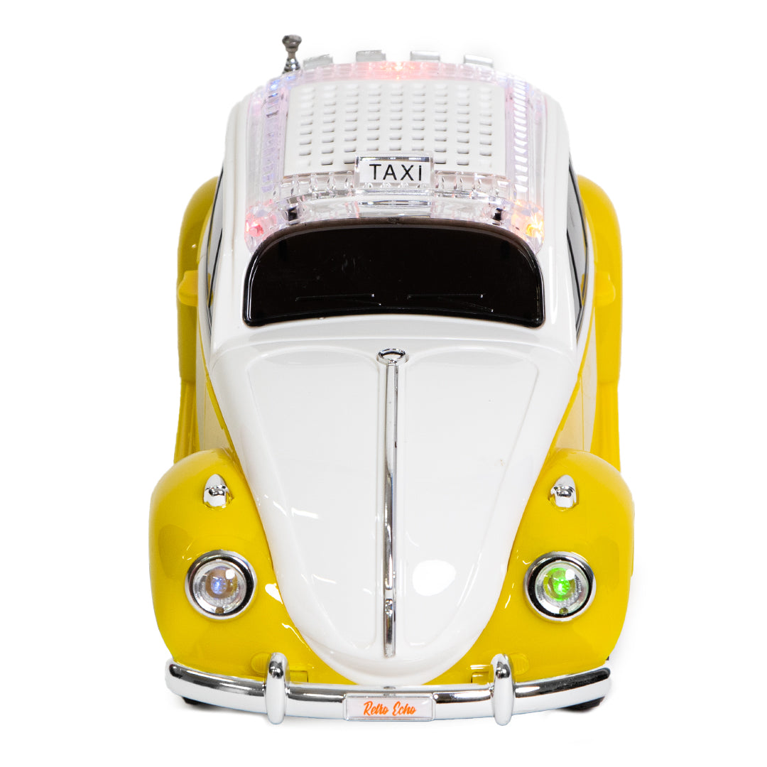 Bocina Portátil Retro 3” Vocho amarillo - 5000W P.M.P.O.
