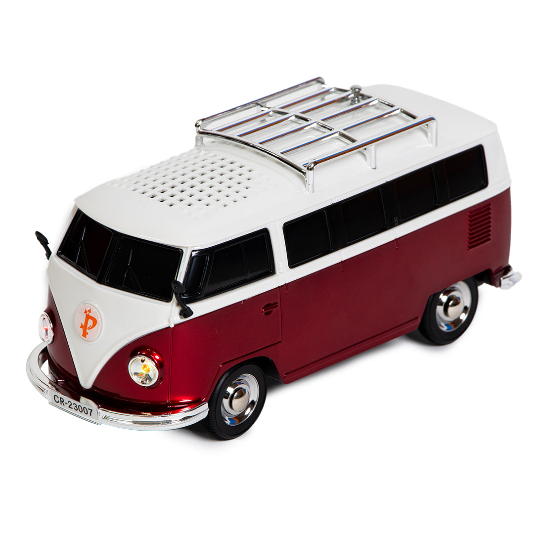 Bocina Portátil Retro 3” Combi roja - 5000W P.M.P.O.