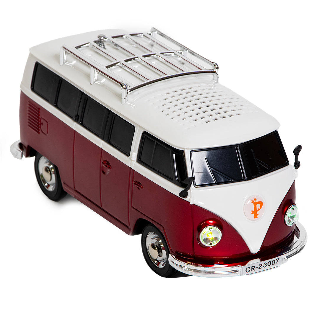 Bocina Portátil Retro 3” Combi roja - 5000W P.M.P.O.