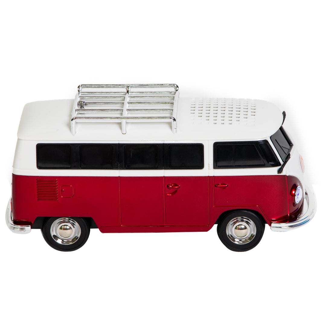 Bocina Portátil Retro 3” Combi roja - 5000W P.M.P.O.