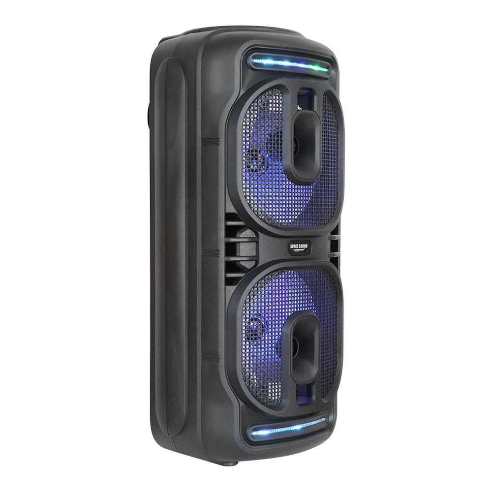 PBS-2X8003 BAFLE AMPLIFICADO SPACE SOUND 40 000W P.M.P.O 2X8"