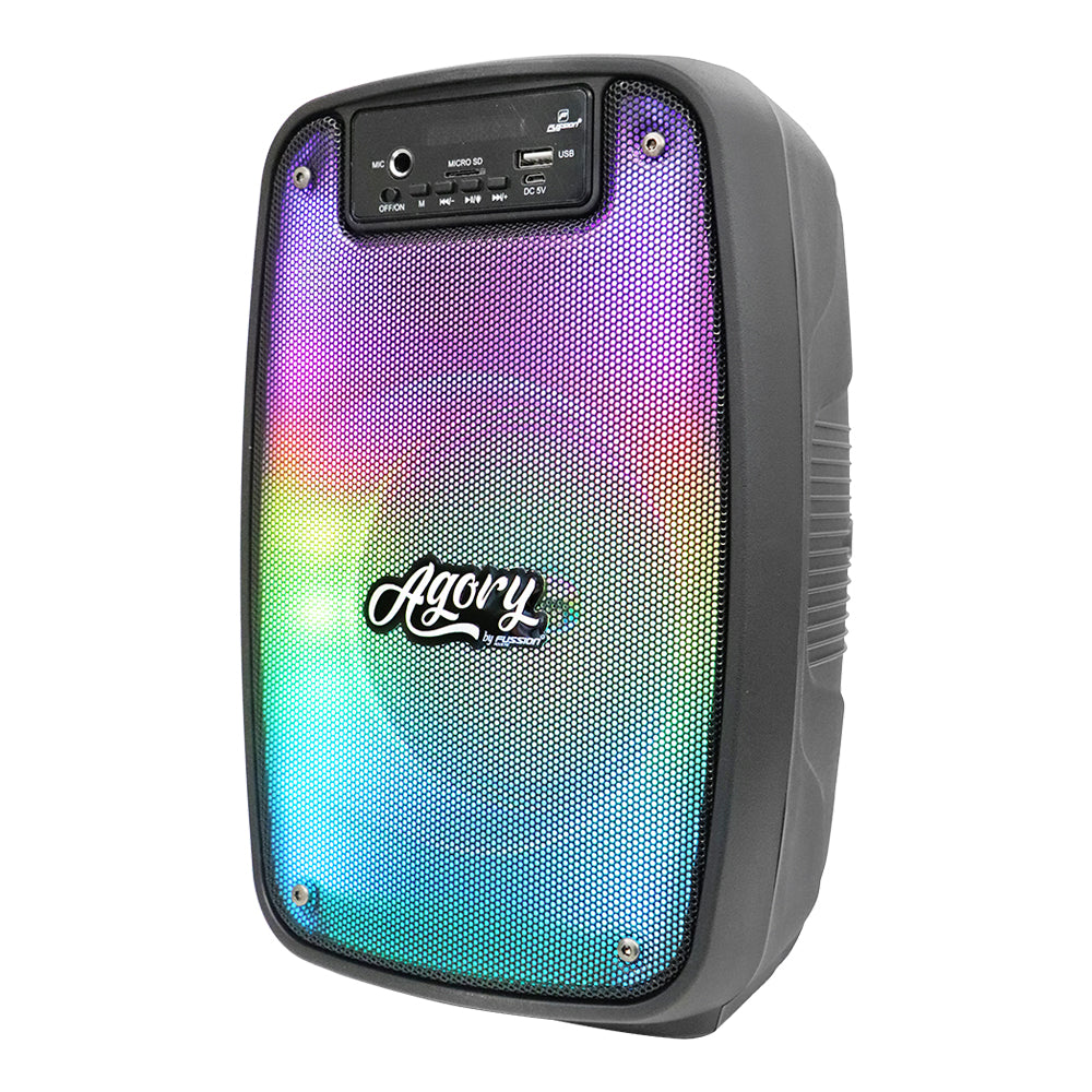 PBS-65AGORY Bafle Amplificado de 6.5" y 9000W P.M.P.O Sonido Épico en Movimiento