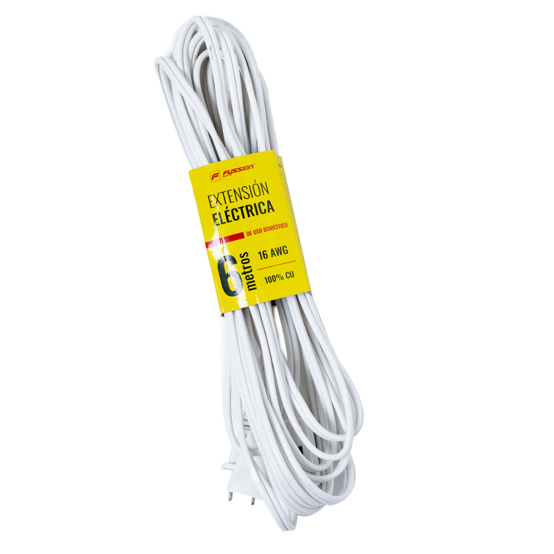 PEX-8001WH Extensión Eléctrica PEX-8001WH – 3 Entradas Monofásicas, 6 Metros