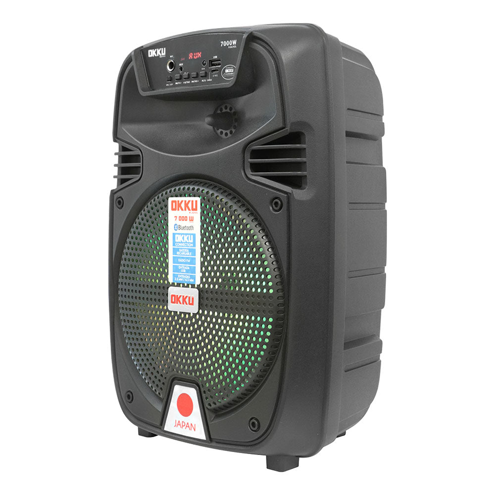 BAF8002 Bafle Amplificado 8" 9 000W P.M.P.O