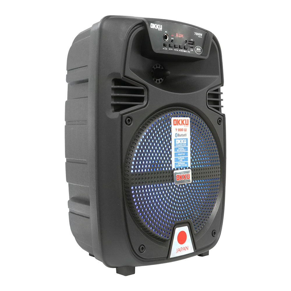 BAF8002 Bafle Amplificado 8" 9 000W P.M.P.O