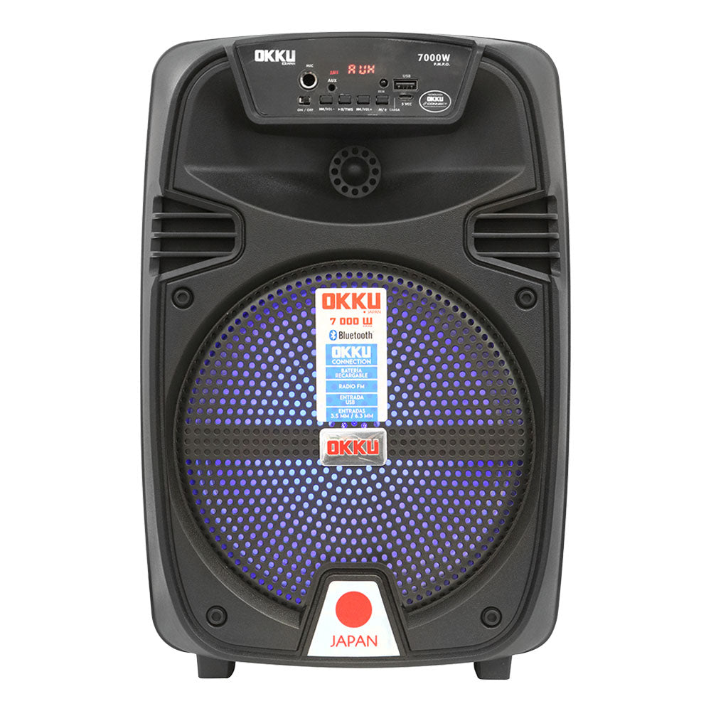 BAF8002 Bafle Amplificado 8" 9 000W P.M.P.O