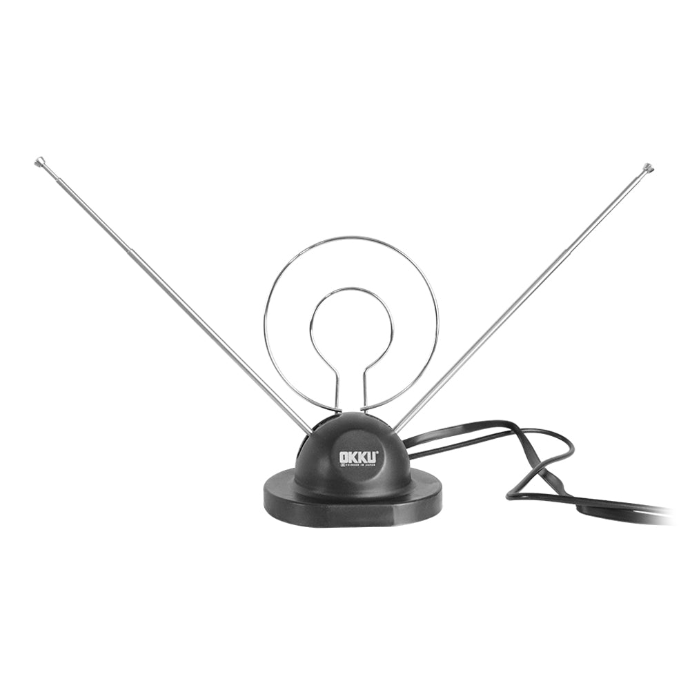 ANT0002 ANTENA HDTV PARA INTERIORES CONEJO DOBLE ARO