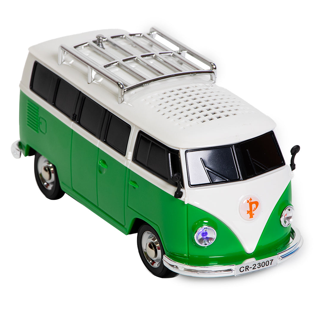 Bocina Portátil Retro 3” Combi verde - 5000W P.M.P.O.