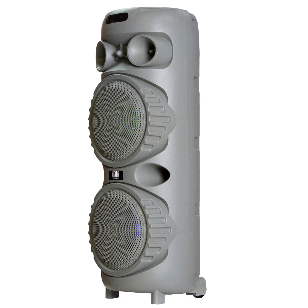 PBS-2X8006 Bocina Bafle Amplificado inalambrica Bluetooth 2x8" - 40,000W P.M.P.O. Fussion Acustic