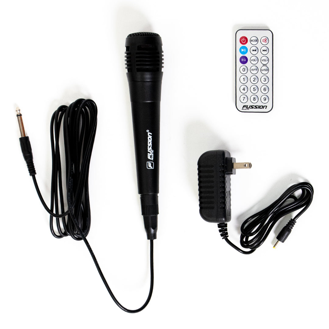 PBS-2X8006 Bocina Bafle Amplificado inalambrica Bluetooth 2x8" - 40,000W P.M.P.O. Fussion Acustic