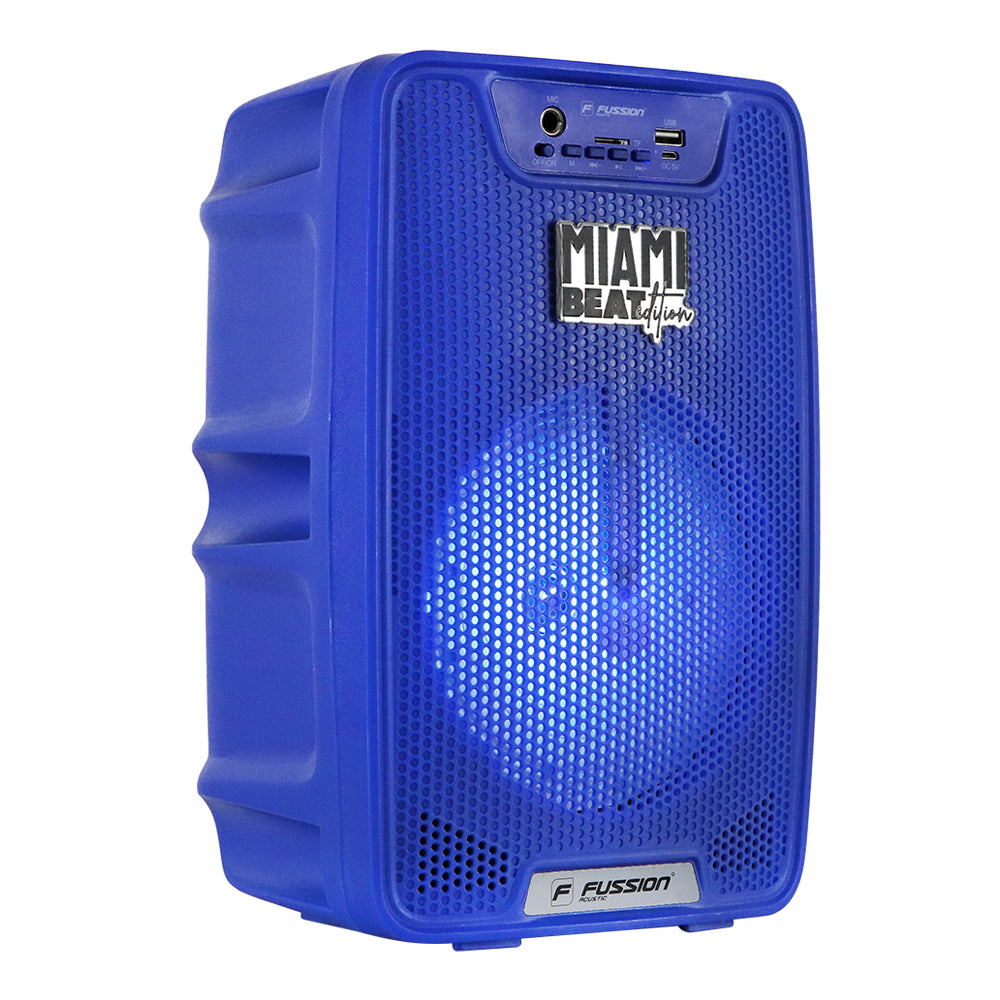 PBS-65026 Arrasa en la Fiesta con el Potente Bafle Amplificado Miami Beat 6.5" de 10 000W P.M.P.O