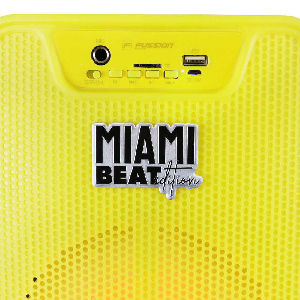 PBS-65026 Arrasa en la Fiesta con el Potente Bafle Amplificado Miami Beat 6.5" de 10 000W P.M.P.O