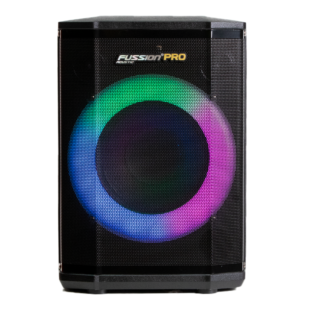 PBS-8055 Bafle Fussion Pro Boom Box 8” con Bluetooth y Luces LED RGB