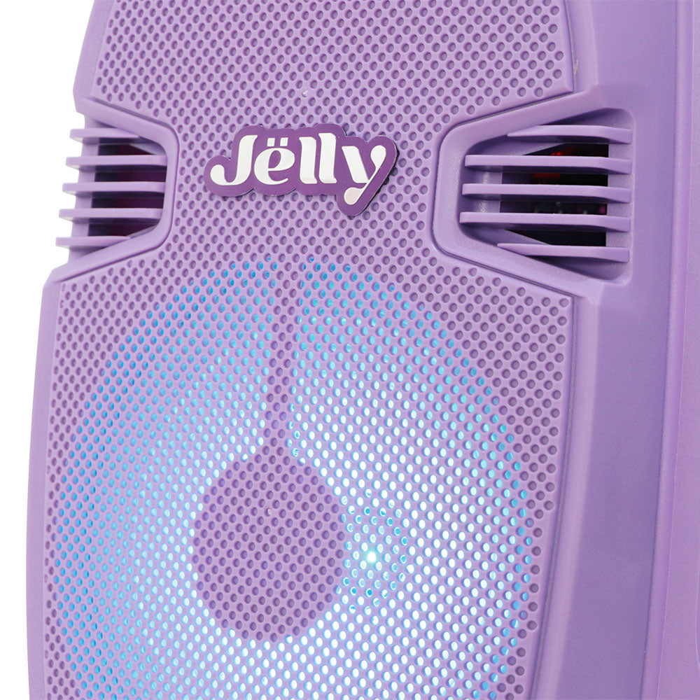 ¡PBS-8JELLY La Fiesta Llegó en colores con 8" 15 000W P.M.P.O! Potencia, karaoke y tecnología al ritmo de la música