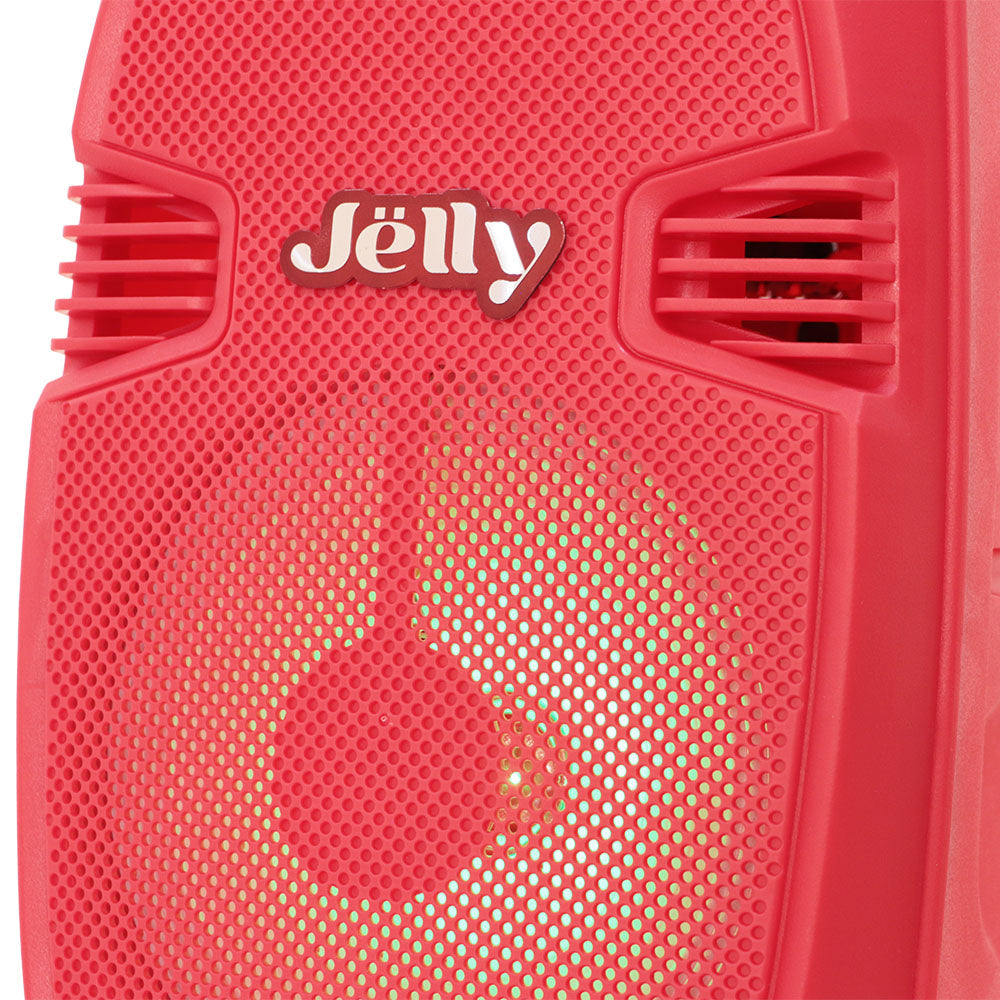 ¡PBS-8JELLY La Fiesta Llegó en colores con 8" 15 000W P.M.P.O! Potencia, karaoke y tecnología al ritmo de la música