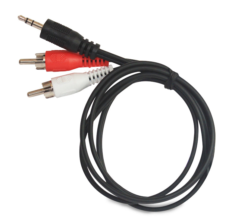 WAC-4000 CABLE TIPO "Y" 3.5 mm MACHO A 2 RCA MACHO 1.7m