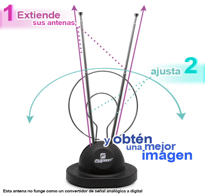 AN-9503 Antena de conejo HD TV para interiores