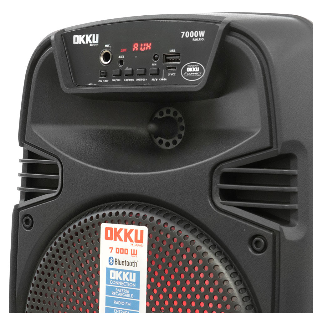 BAF8002 Bafle Amplificado 8"  9 000W P.M.P.O