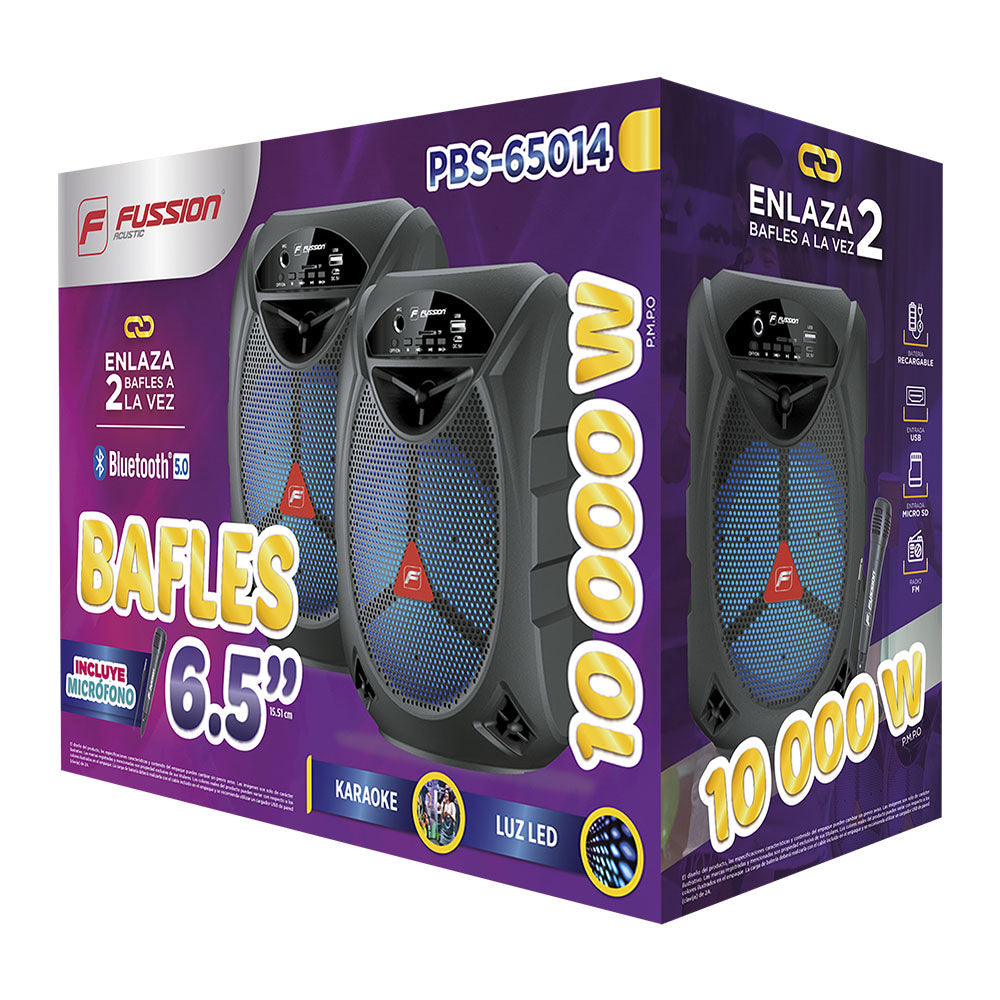 PBS-65014 Juego de bafles 6.5'' 10 000W P.M.P.O