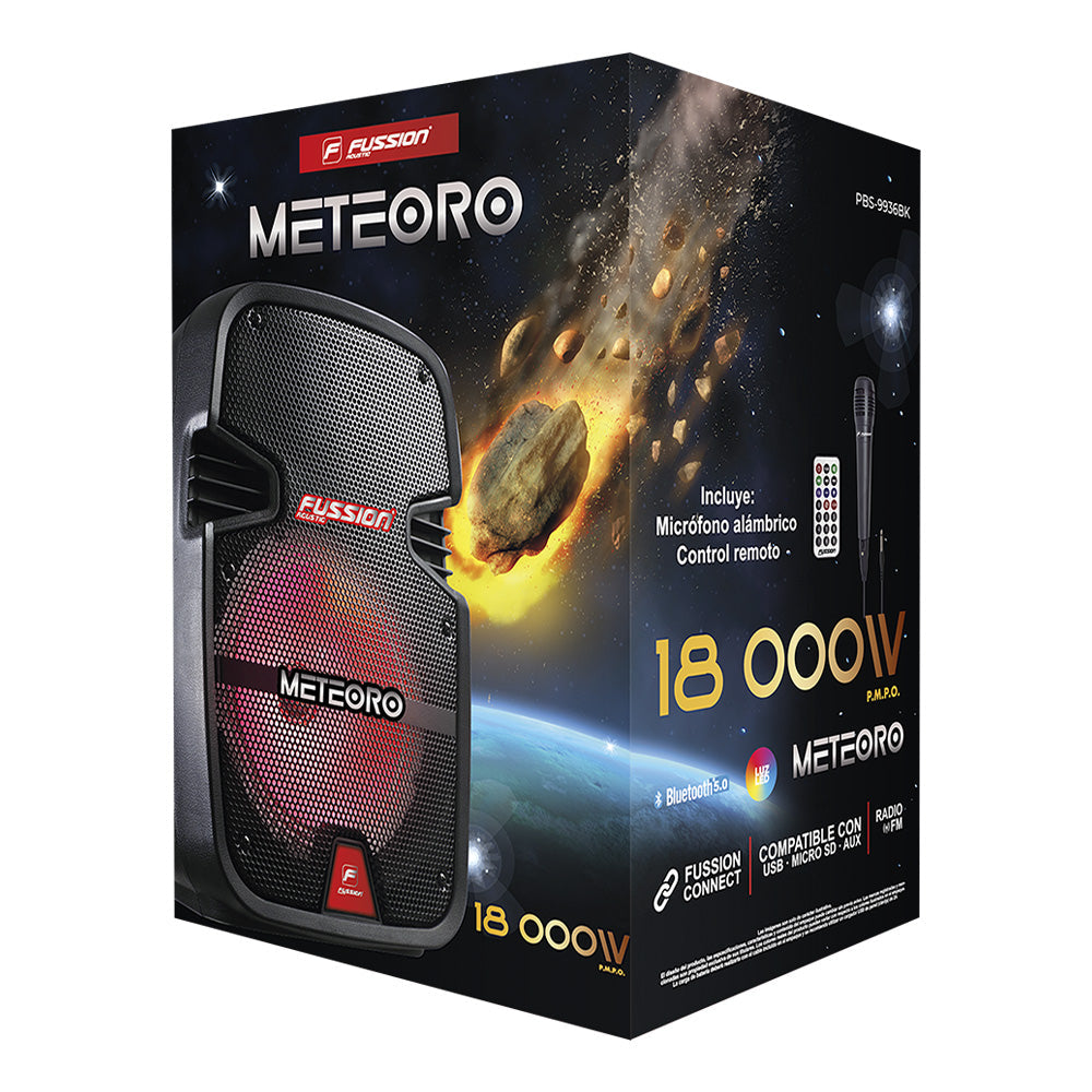 ¡Meteoro 8", la bocina que te llevará a otra galaxia! 18 000W P.M.P.O